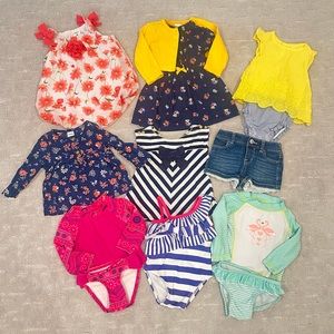 Spring/Summer Bundle of Girls 6-9 month Clothes